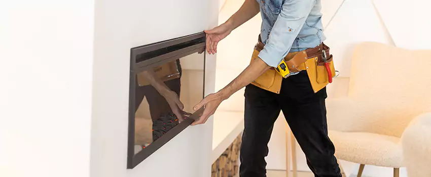 Metal Fireplace Installation in The Colony, Texas