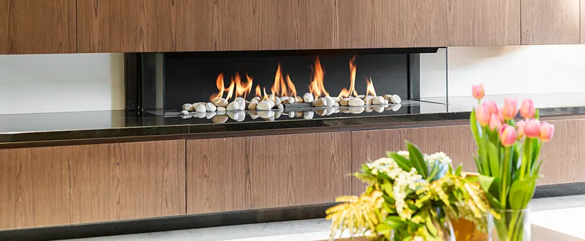 Double-height Fireplace Design Refurbishment in The Colony, Texas