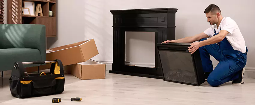 Old Rusted Metal Fireplace Repair And Replacement in The Colony, TX